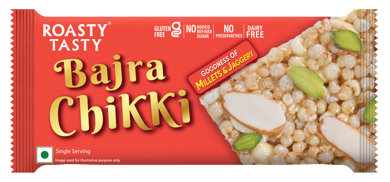 Roasty Tasty Bajra Chikki 300 G(15G * 20) - Image 3
