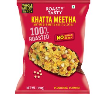 Roasty Tasty Khatta Meetha Roasted Millet Namkeen Snack 150G