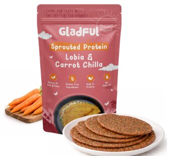 Sprouted Lobia and Carrot Chilla Mix 200g