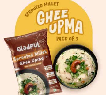 Gladful Sprouted Millet Ghee Upma 60g(Pack of3)