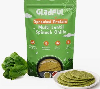 Sprouted Multi Lentil Spinach Chilla Mix 200g