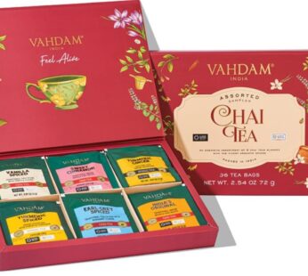 VAHDAM, Assorted Chai Tea Variety Pack (6 Delicious Flavors)