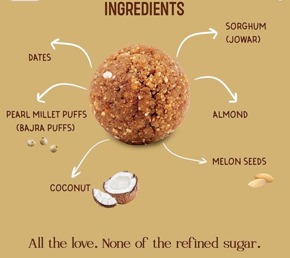 Coconut - Millets & Dryfruits Ladoo - Image 5