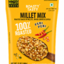 Roasty Tasty Millet Mix Peri Peri 340g | Healthy Snack of Roasted Bajra, Wheat Flakes, Moong, Masoor, Peanuts Ideal Millet Namkeen for Kids & Adults | Low Calorie Snacks - Roasted Namkeen - No Cholesterol, No Transfat Diet Mixture in Peri Peri Masala | Millet Snacks Items